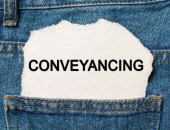 Conveyancing Sign in Back Pocket