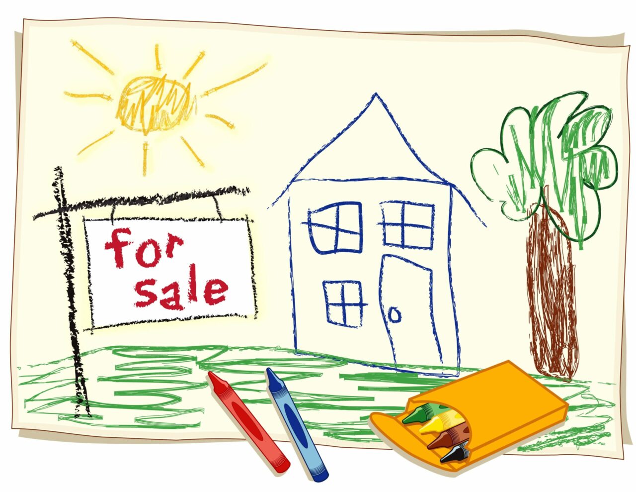 for sale house colouring mortgaged property